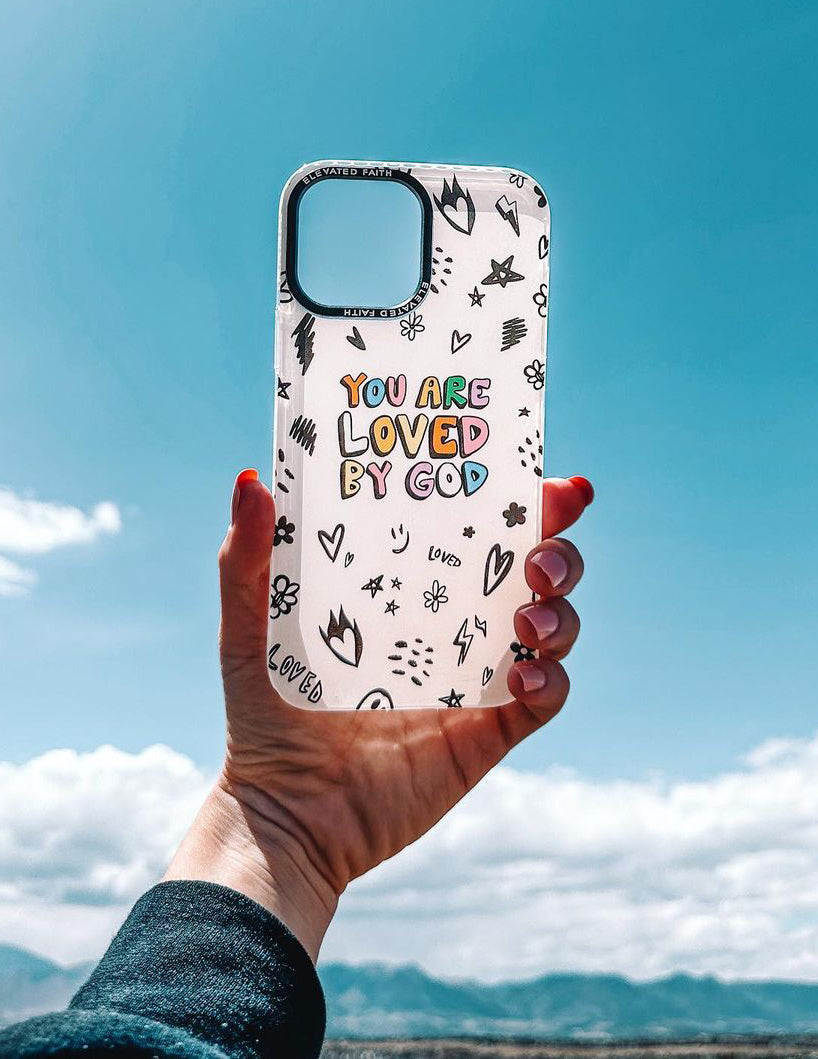 Elevated Faith White You Are Loved By God Phone Case - AVBL MRKT (2)