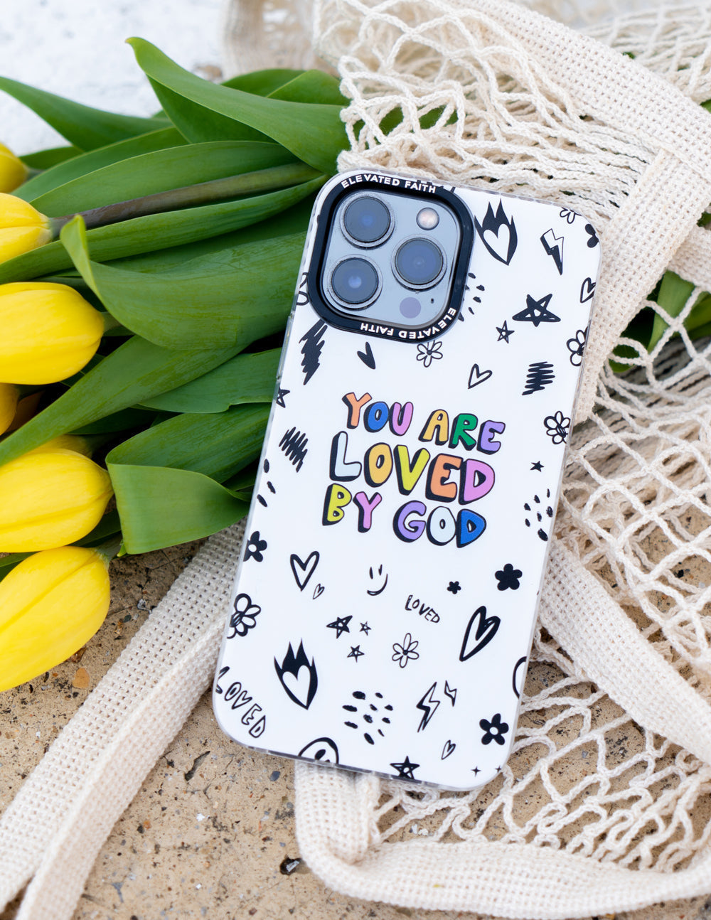Elevated Faith White You Are Loved By God Phone Case - AVBL MRKT (3)