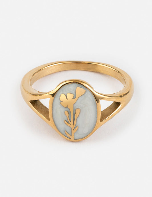 Elevated Faith Wildflower Signet Ring - AVBL MRKT (1)