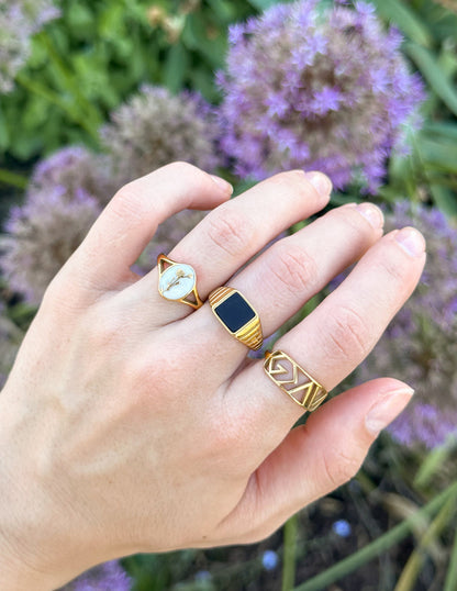 Elevated Faith Wildflower Signet Ring - AVBL MRKT (3)