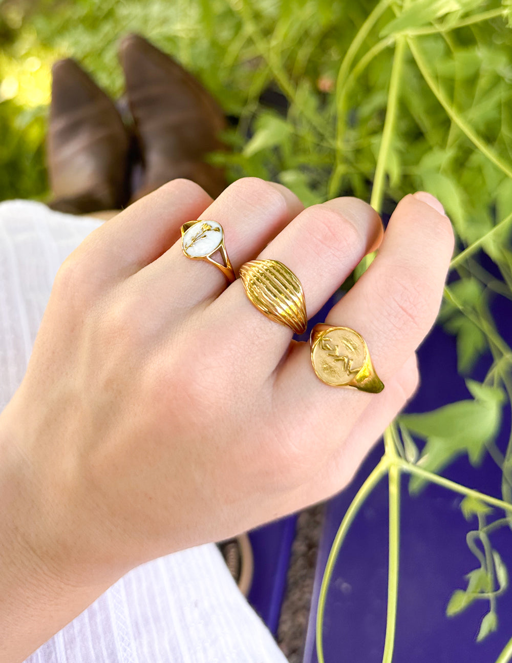 Elevated Faith Wildflower Signet Ring - AVBL MRKT (9)