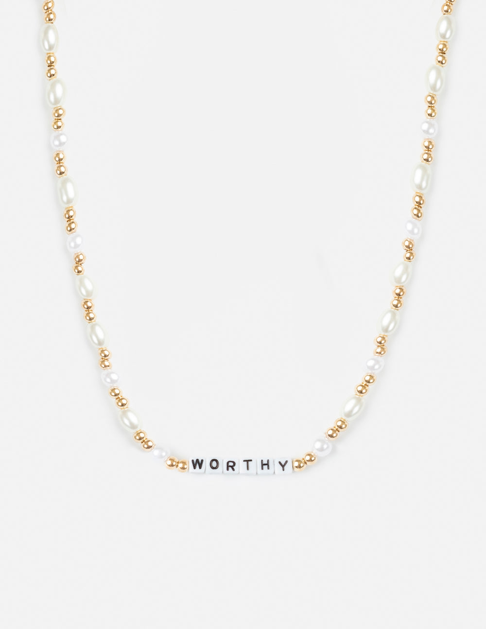 Elevated Faith Worthy Letter Necklace - AVBL MRKT (1)