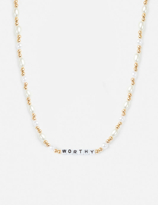 Elevated Faith Worthy Letter Necklace - AVBL MRKT (1)