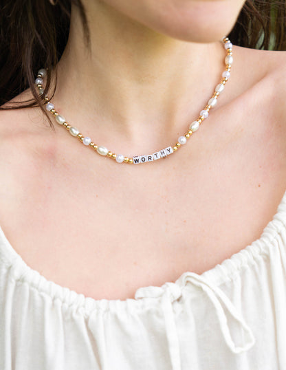 Elevated Faith Worthy Letter Necklace - AVBL MRKT (3)