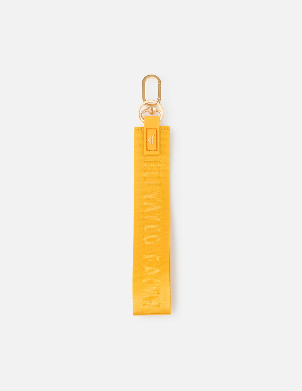 Elevated Faith Yellow Oversized Logo Keychain - AVBL MRKT (1)