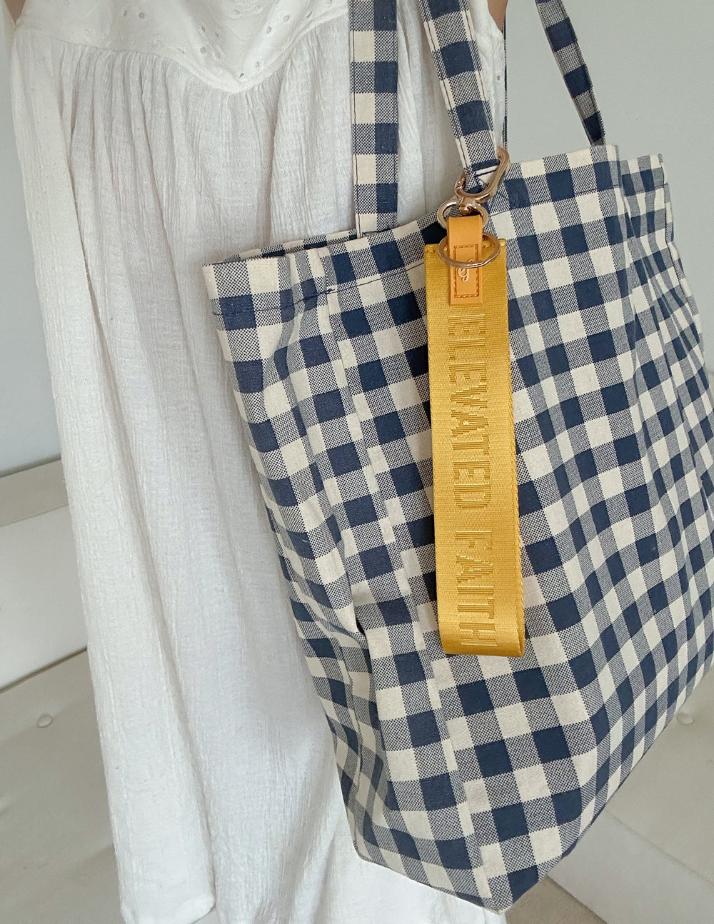 Elevated Faith Yellow Oversized Logo Keychain - AVBL MRKT (3)
