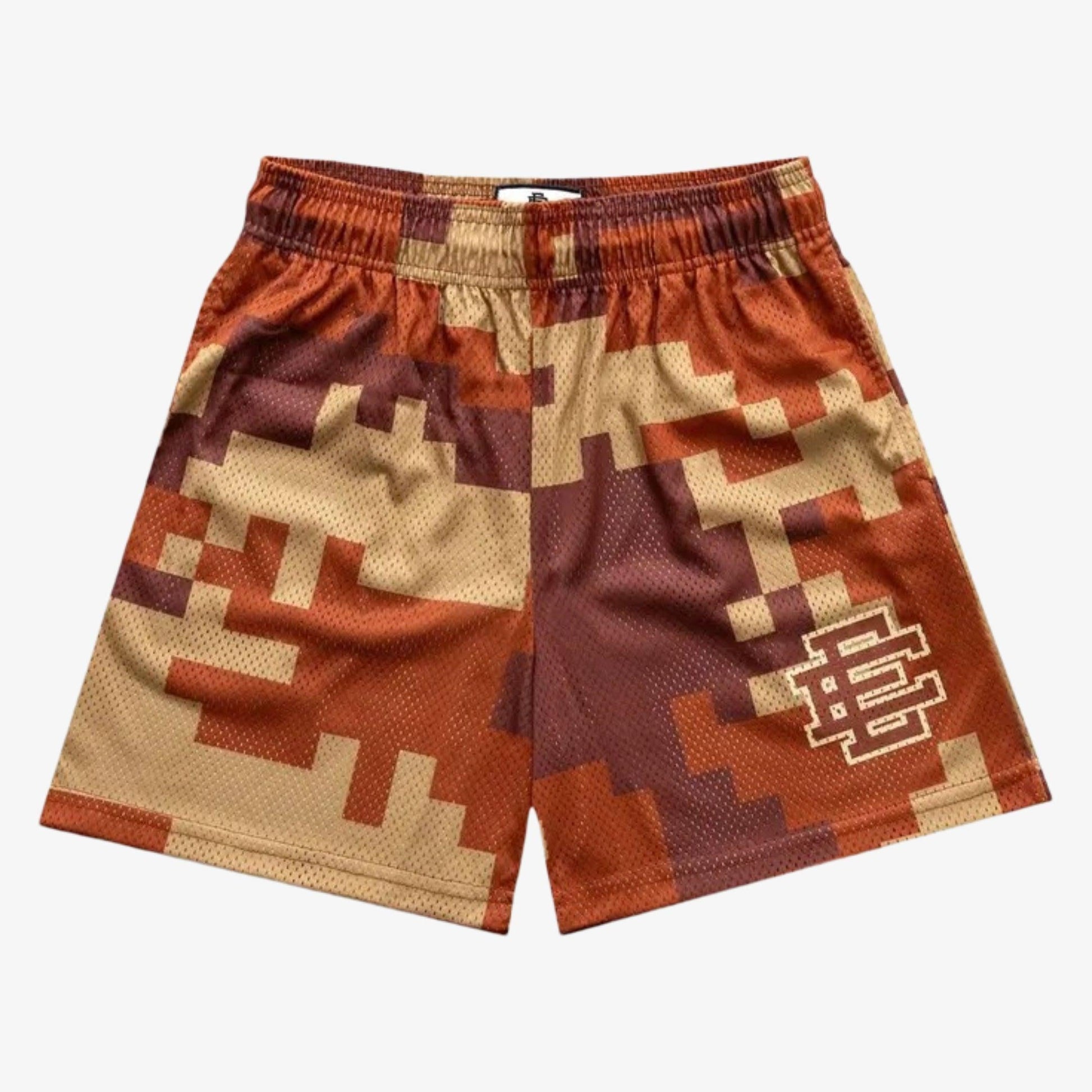 Eric Emanuel EE Basic Short 'Digital Camo' Brown (FW23) [SHDGCMSH-BRNBKB] Casual Fashion Bottoms for Unisex Adult Mens Hypebeast - AVBL MRKT (1)