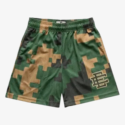 Eric Emanuel EE Basic Short 'Digital Camo' Green (FW23) [SHDGCMSH-GRNDGN] Casual Fashion Bottoms for Unisex Adult Mens Hypebeast - AVBL MRKT (1)