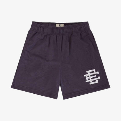 Eric Emanuel EE Basic Short Grape / White (SS24) [SHCORMSH-GRPWHT] Casual Fashion Bottoms for Unisex Adult Mens Hypebeast - AVBL MRKT (1)