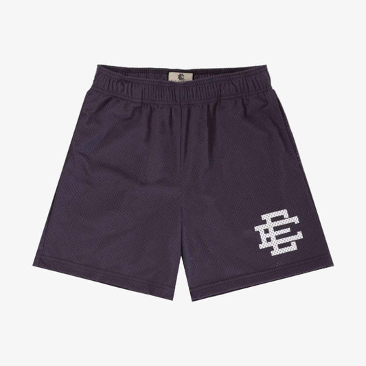 Eric Emanuel EE Basic Short Grape / White (SS24) [SHCORMSH-GRPWHT] Casual Fashion Bottoms for Unisex Adult Mens Hypebeast - AVBL MRKT (1)