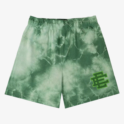 Eric Emanuel EE Basic Short 'Tie-Dye' Green (FW23) [SHTIEMSH-GRNGRN] Casual Fashion Bottoms for Unisex Adult Mens Hypebeast - AVBL MRKT (1)