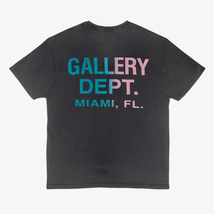 Gallery Dept. 'Miami Boardwalk' Tee Black (2023) [MBT-10033-BLCK] Casual Fashion T-Shirt Top for Unisex Adult Mens Hypebeast - AVBL MRKT (1)