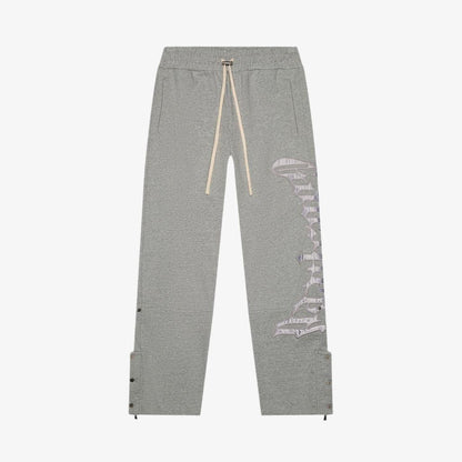 Godspeed 'OG Logo V2' 500 GSM French Terry Sweatsuit Grey / Silver Satin (Hoodie and Sweatpants) [GS005] Casual Fashion Hooded Sweatshirt Sweater Bottoms for Unisex Adult Mens Hypebeast - AVBL MRKT (6)