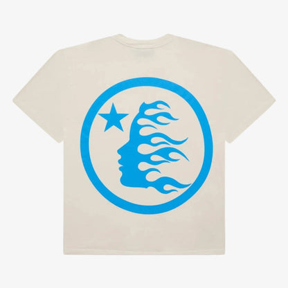 Hellstar T-Shirt 'Classic' White / Blue (SS24) (Regular Print) [HS01TEE002-BLU] Casual Fashion Tee Top for Unisex Adult Mens Hypebeast - AVBL MRKT (2)