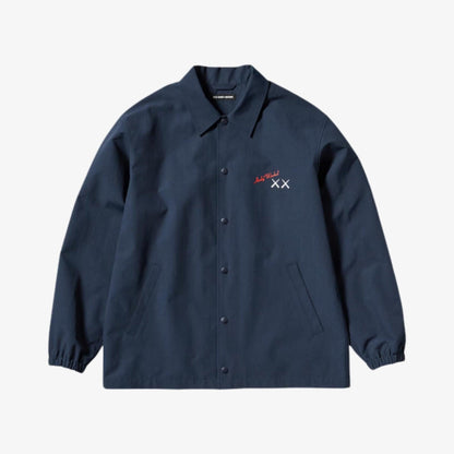 KAWS x Uniqlo x Andy Warhol Coach Jacket Navy Blue (SS24) [476316] Casual Fashion Winter Coat for Unisex Adult Mens Hypebeast - AVBL MRKT (1)