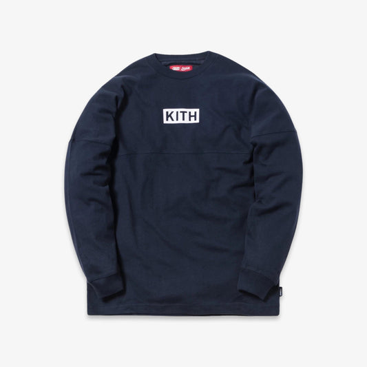 Kith x Coca-Cola L/S Tee 'Global' Navy Blue (FW18) [KH3318-102] Casual Fashion T-Shirt Top for Unisex Adult Mens Hypebeast - AVBL MRKT (1)