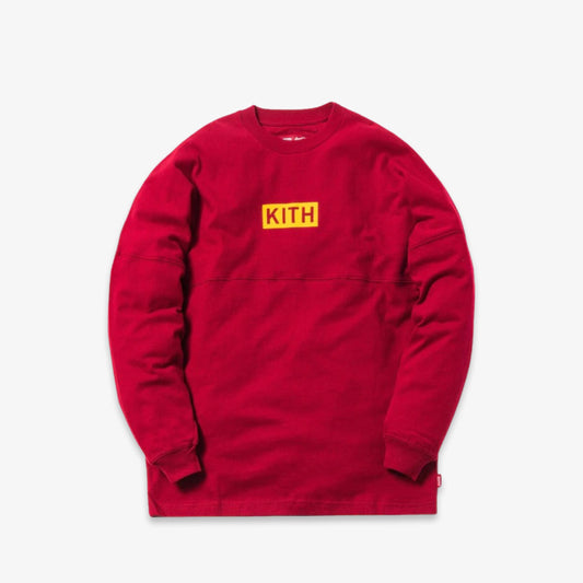 Kith x Coca-Cola L/S Tee 'Global' Red (FW18) [KH3318-110] Casual Fashion T-Shirt Top for Unisex Adult Mens Hypebeast - AVBL MRKT (1)