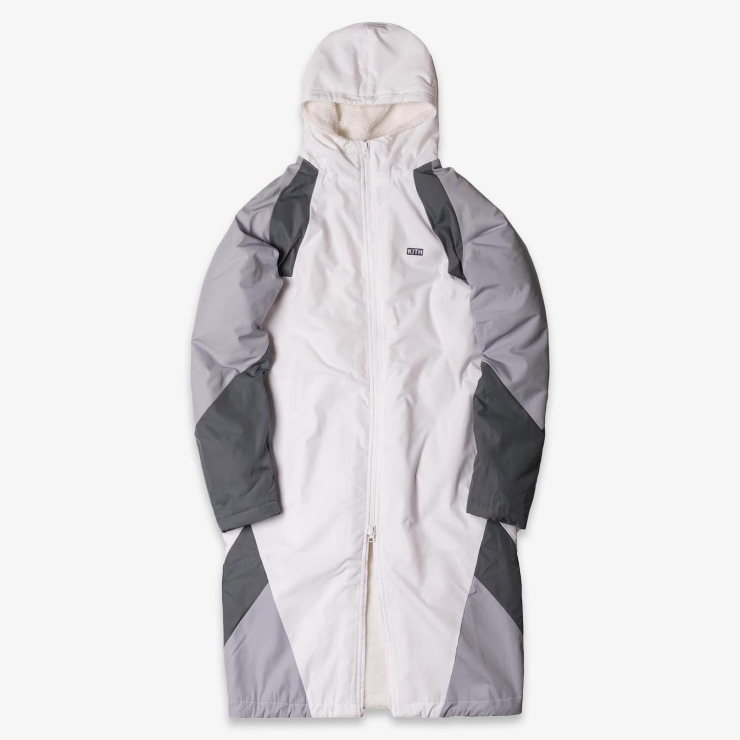 Kith x Nike Sherpa Sideline Coat Grey (FW17) [NKAH1814-065] Casual Fashion Winter Coat for Unisex Adult Mens Hypebeast - AVBL MRKT (1)