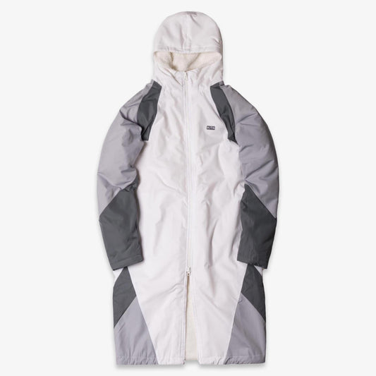 Kith x Nike Sherpa Sideline Coat Grey (FW17) [NKAH1814-065] Casual Fashion Winter Coat for Unisex Adult Mens Hypebeast - AVBL MRKT (1)