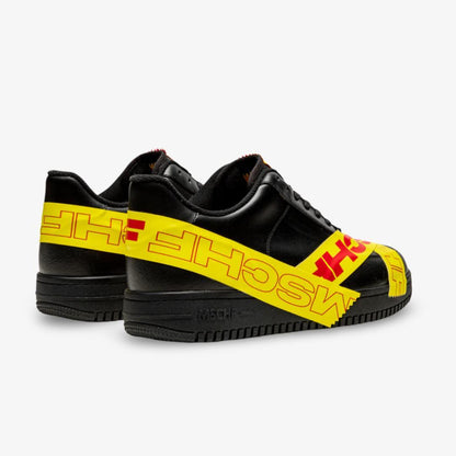 MSCHF TAP3 AF1 Air Force 1 Low 'Black Tape' (2022) [MSCHF-007] Athletic Basketball Casual Fashion Sports Sneakers in Black / Yellow / Red for Unisex Adult Mens - AVBL MRKT (4)