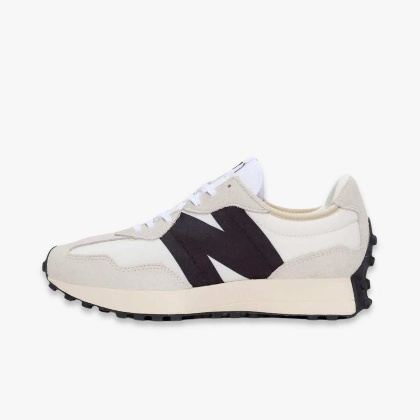 New Balance 327 'Sea Salt / Black' (2022) (Womens) [WS327FE] Athletic Casual Fashion Running Sports Sneakers in for Unisex Adult Female Ladies Girls WMNS - AVBL MRKT (2)