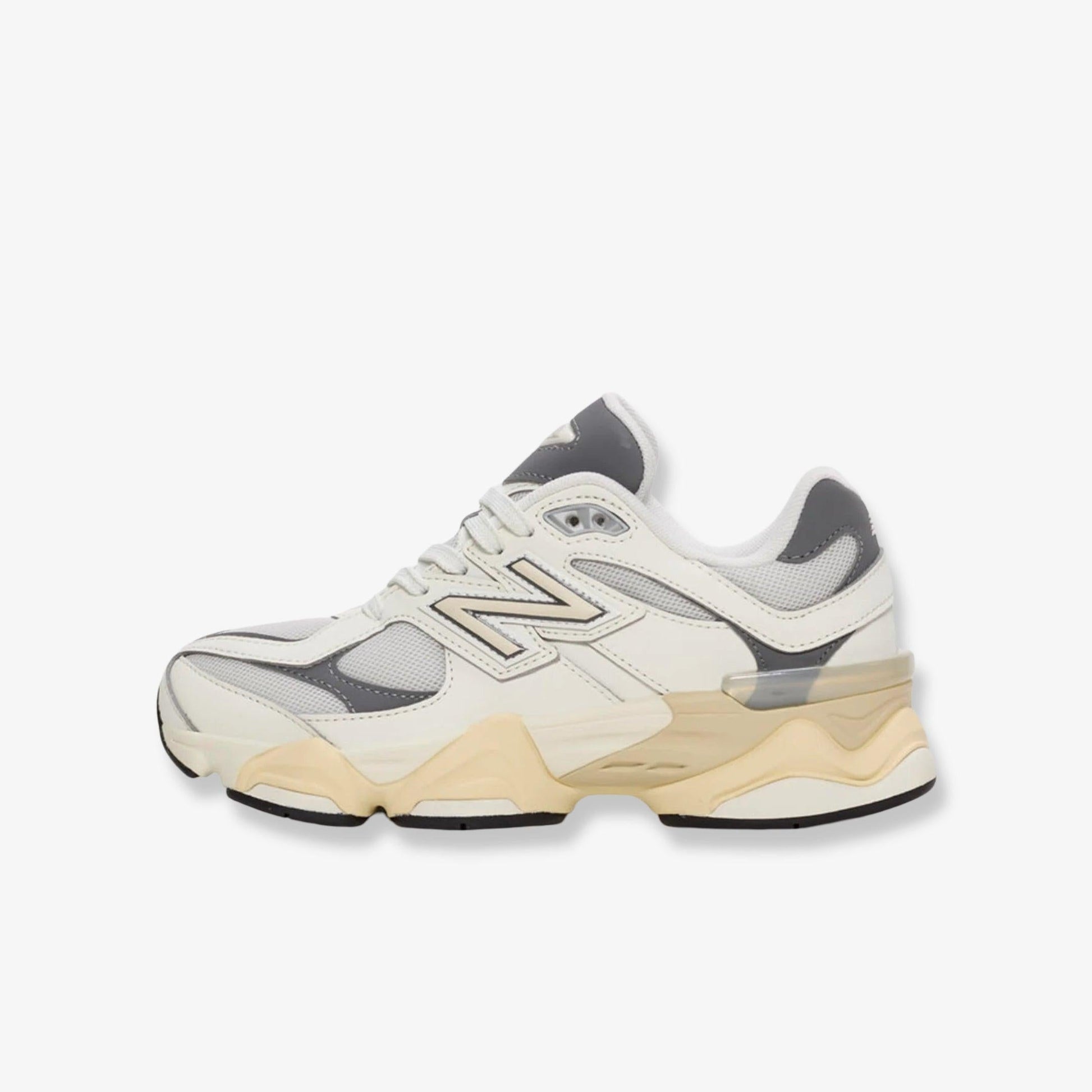 New Balance 9060 'Sea Salt / Castlerock' (2025) (GS) [GC9060GA] Athletic Casual Fashion Running Sports Sneakers in Sea Salt / Castlerock for Unisex Youth Kids Junior Boys Girls - AVBL MRKT (2)