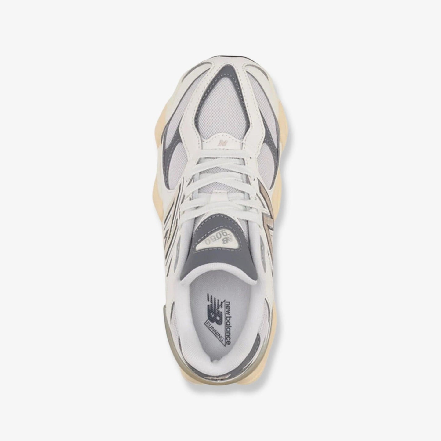 New Balance 9060 'Sea Salt / Castlerock' (2025) (GS) [GC9060GA] Athletic Casual Fashion Running Sports Sneakers in Sea Salt / Castlerock for Unisex Youth Kids Junior Boys Girls - AVBL MRKT (8)