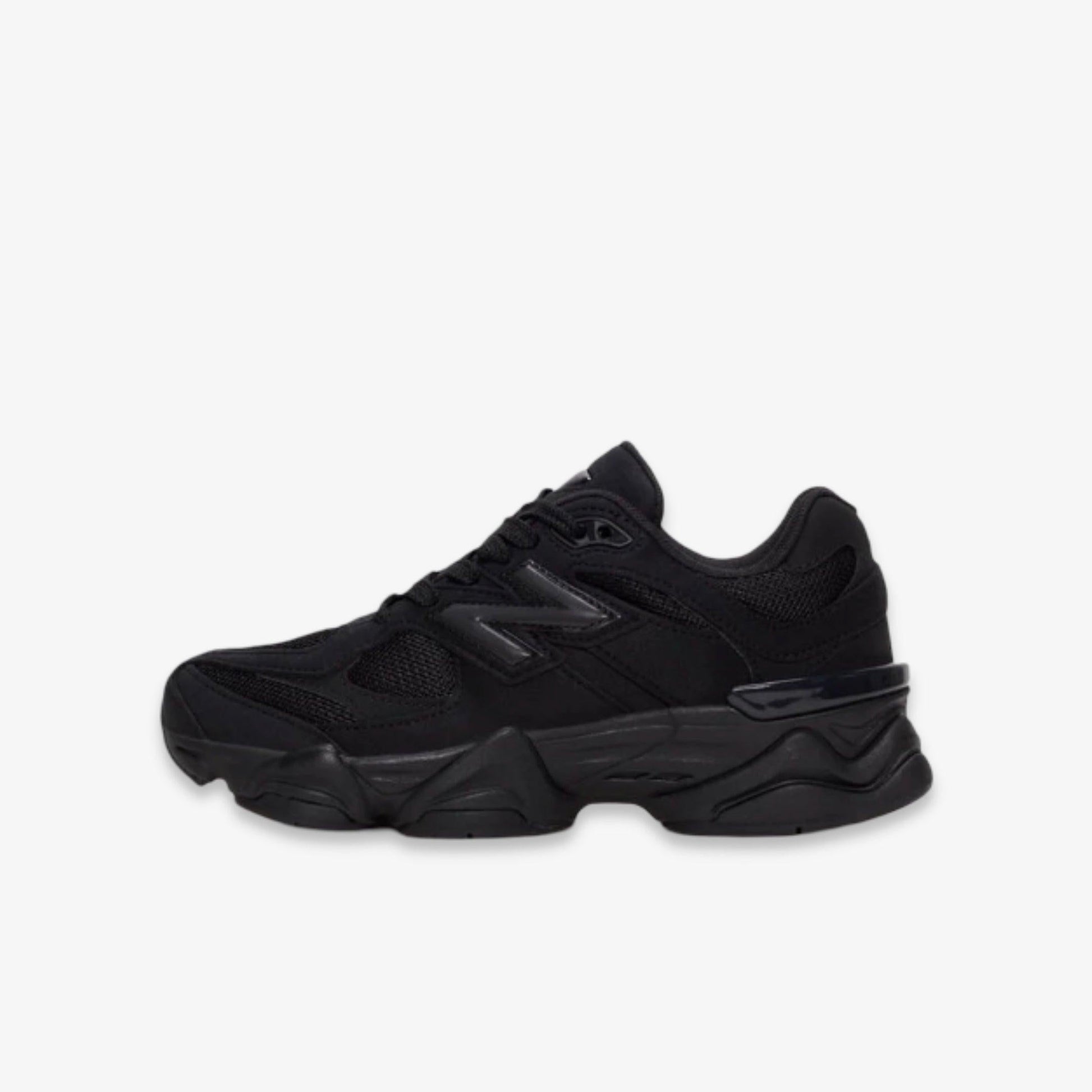 New Balance 9060 'Triple Black / Phantom' (2025) (GS) [GC9060BB] Athletic Casual Fashion Running Sports Sneakers in Black / Phantom for Unisex Youth Kids Junior Boys Girls - AVBL MRKT (2)