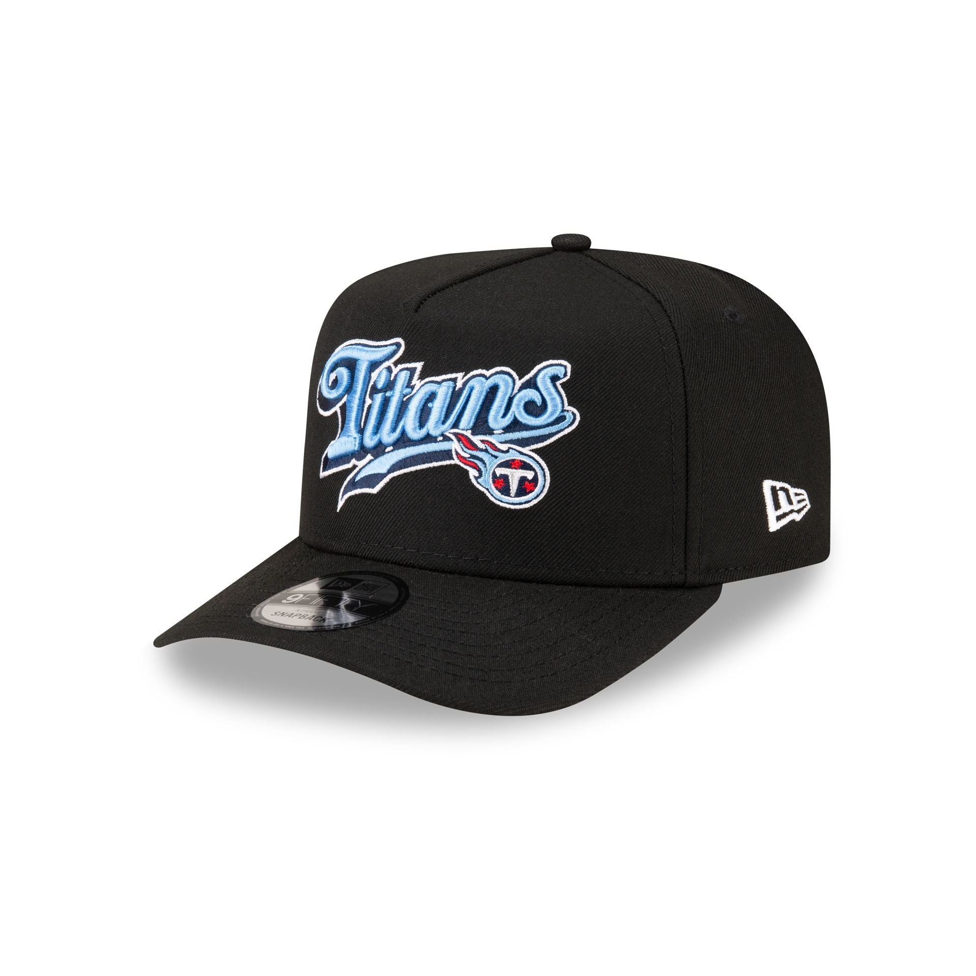 New Era Born x Raised x NFL x Tennessee Titans Script Black 9FIFTY A-Frame Snapback Hat - AVBL MRKT (1)