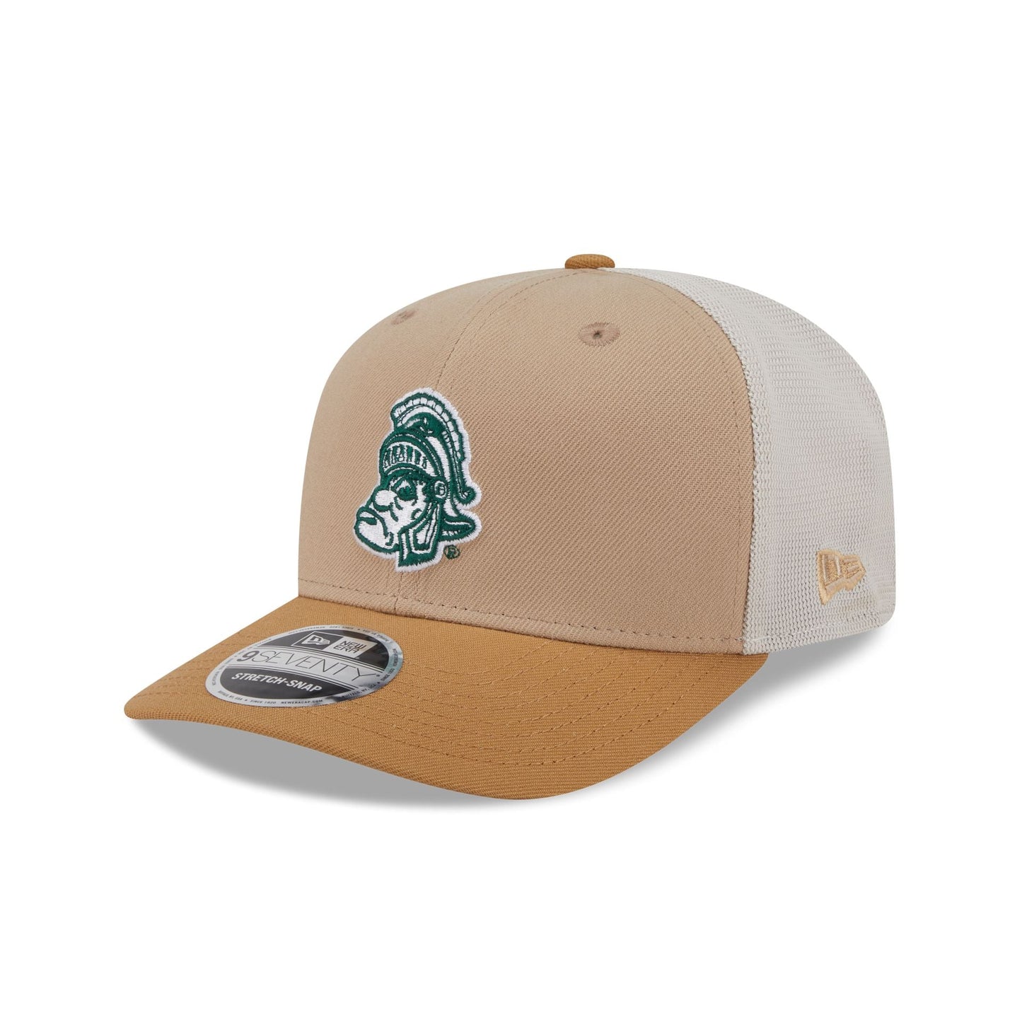 New Era Michigan State Spartans College Vault Stone 9SEVENTY Trucker Hat - AVBL MRKT (1)