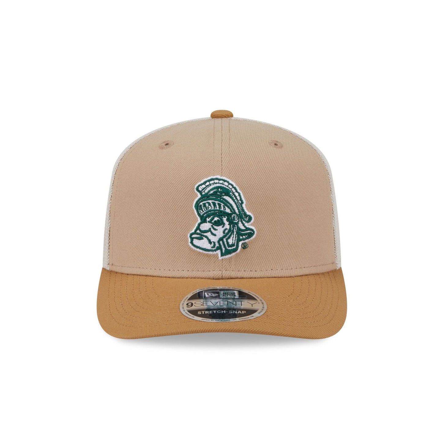 New Era Michigan State Spartans College Vault Stone 9SEVENTY Trucker Hat - AVBL MRKT (2)