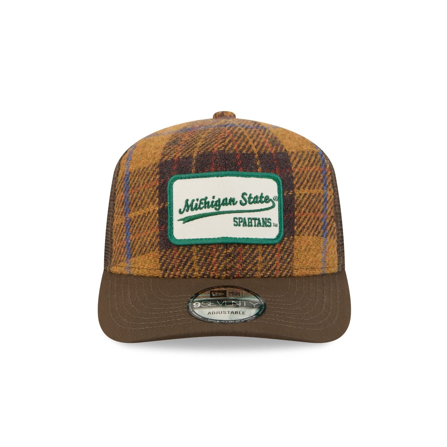 New Era Michigan State Spartans Wool Plaid 9SEVENTY Trucker Hat - AVBL MRKT (2)