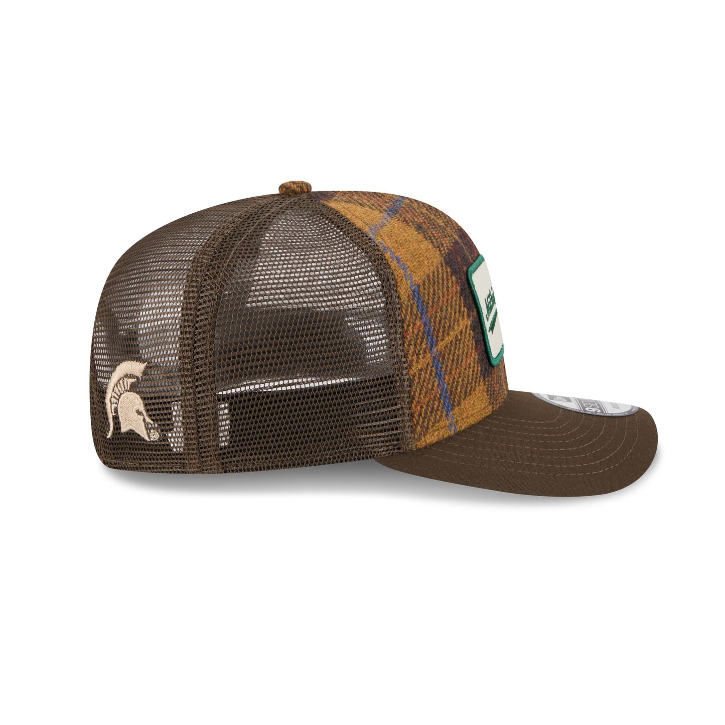New Era Michigan State Spartans Wool Plaid 9SEVENTY Trucker Hat - AVBL MRKT (4)