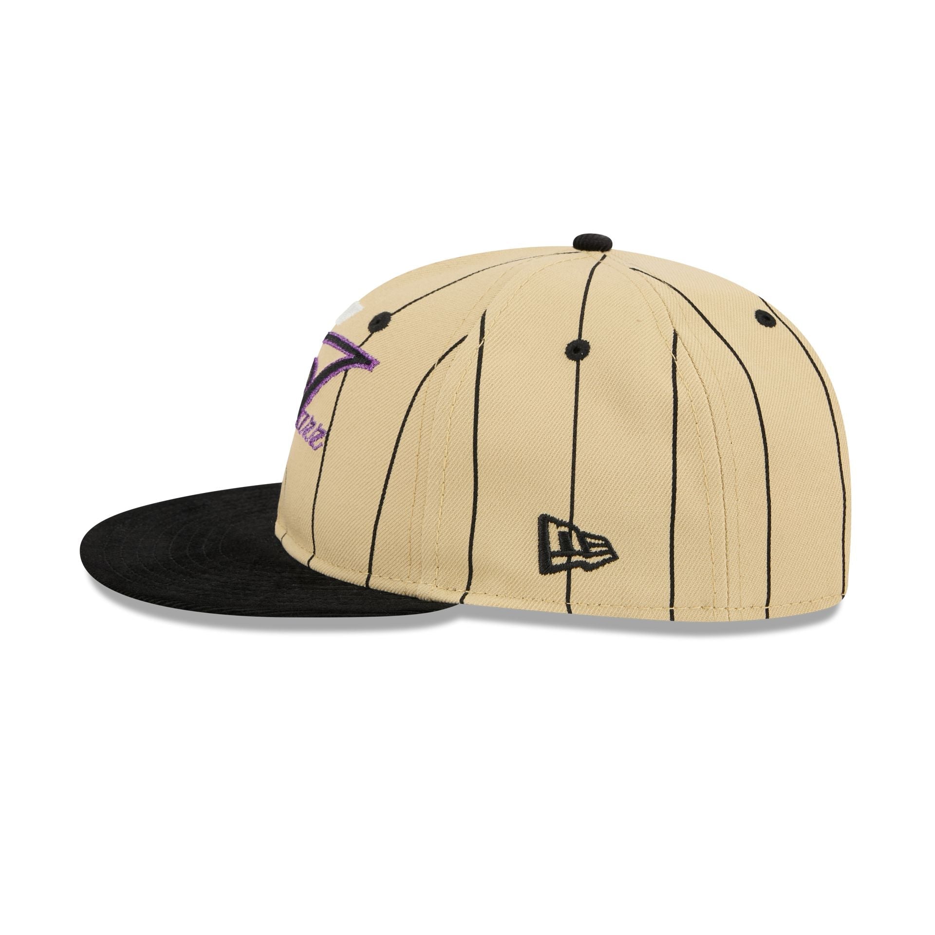 New Era Utah Jazz Pinstripe Script Retro Crown 9FIFTY Adjustable Hat - AVBL MRKT (4)