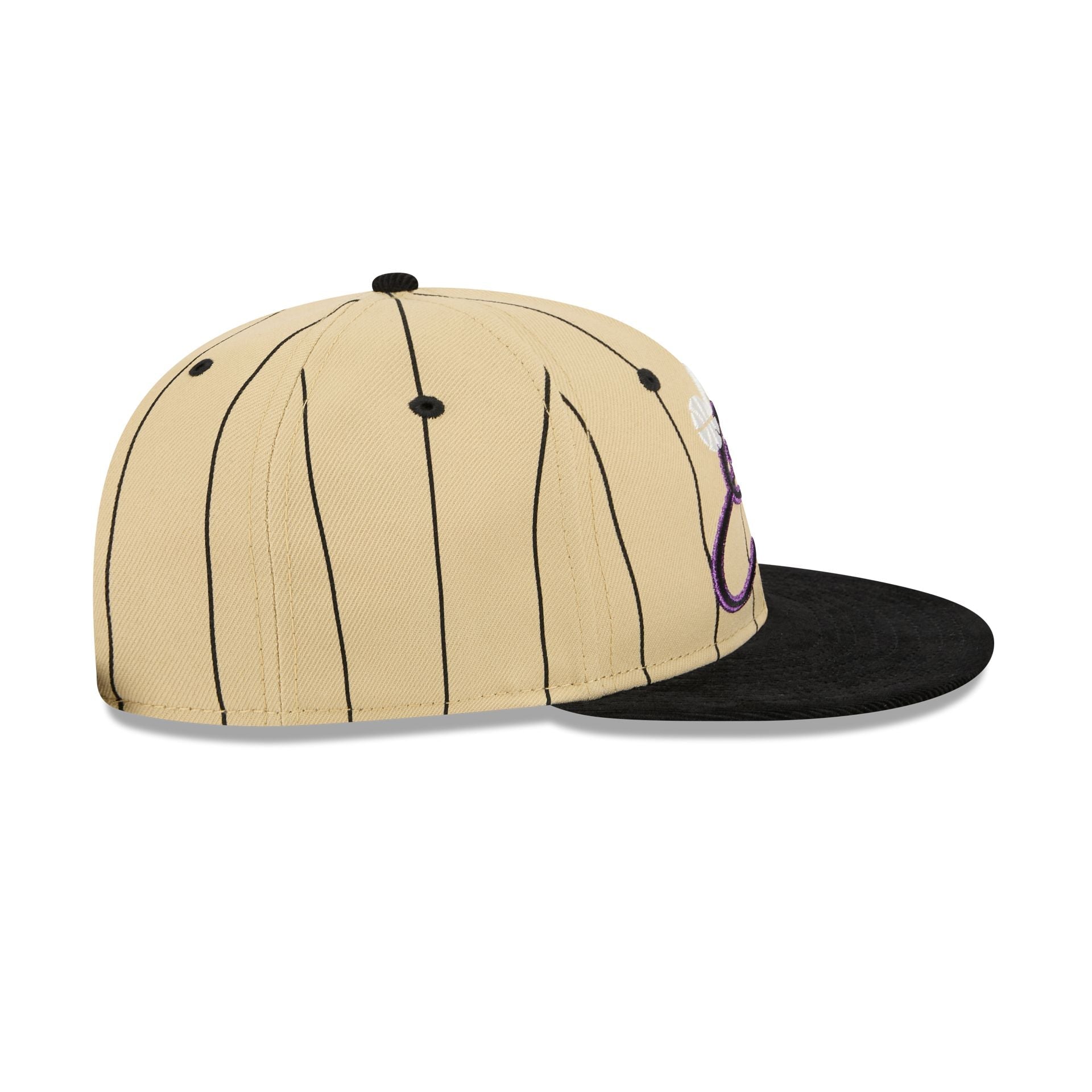 New Era Utah Jazz Pinstripe Script Retro Crown 9FIFTY Adjustable Hat - AVBL MRKT (5)