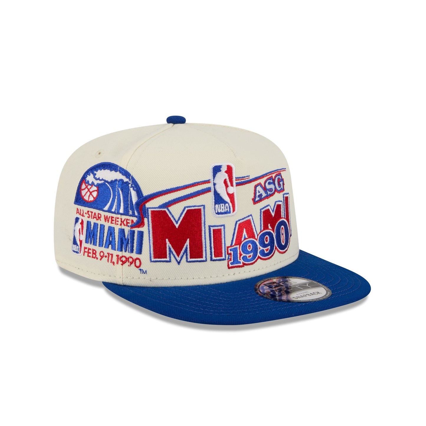 New Era x NBA x Miami Heat Hardwood Classics 1990 All-Star Game 9FIFTY A-Frame Snapback Hat - AVBL MRKT (1)