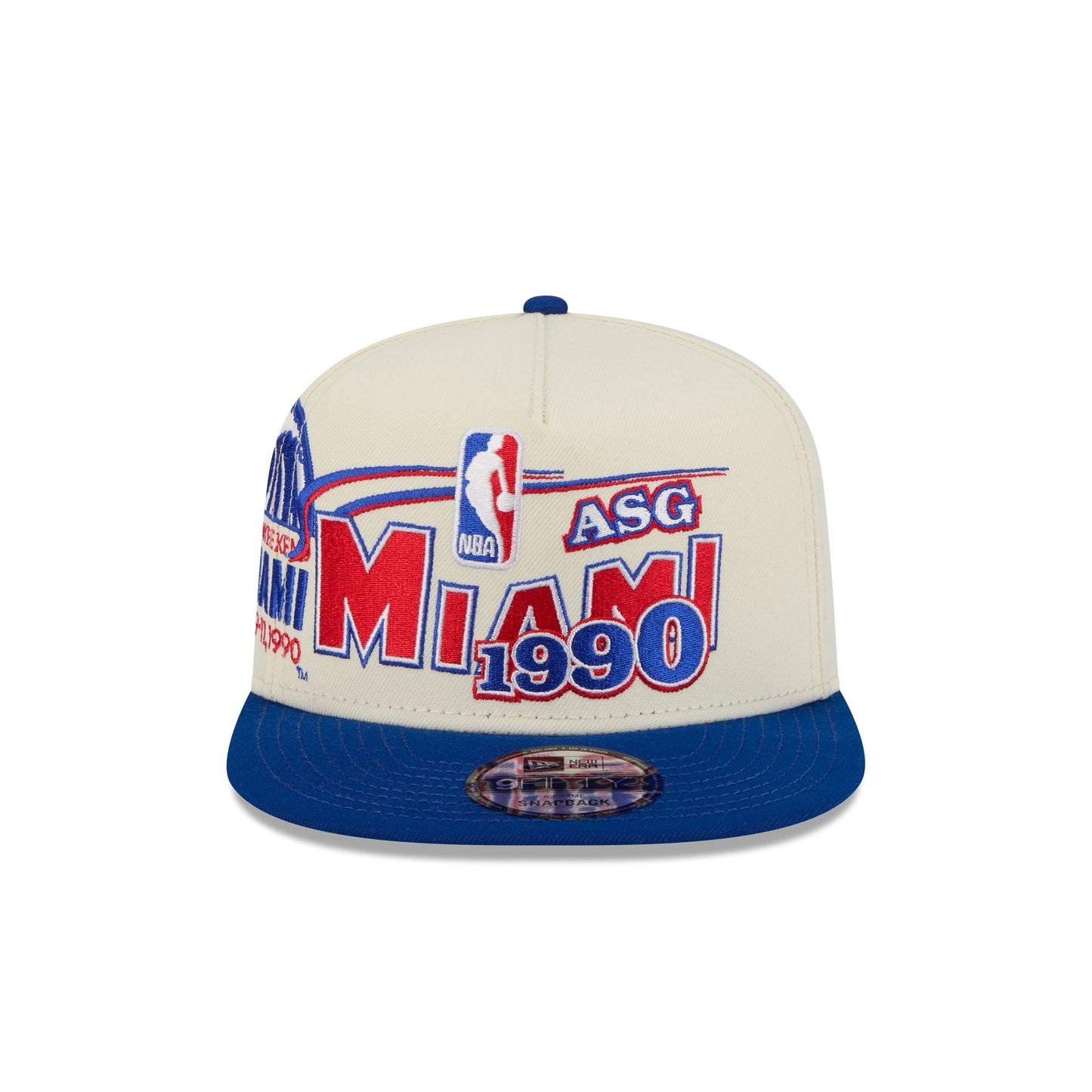 New Era x NBA x Miami Heat Hardwood Classics 1990 All-Star Game 9FIFTY A-Frame Snapback Hat - AVBL MRKT (2)