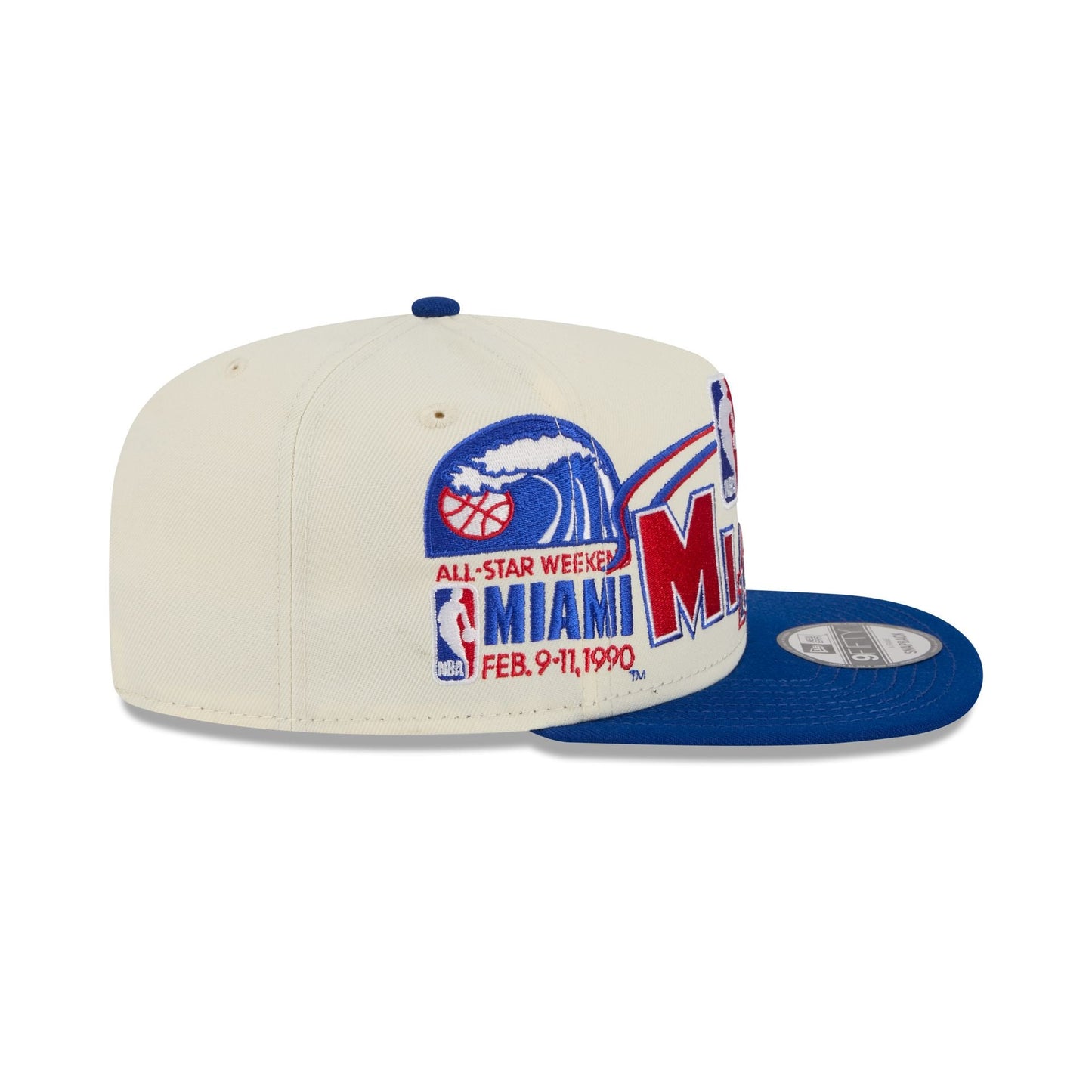 New Era x NBA x Miami Heat Hardwood Classics 1990 All-Star Game 9FIFTY A-Frame Snapback Hat - AVBL MRKT (4)