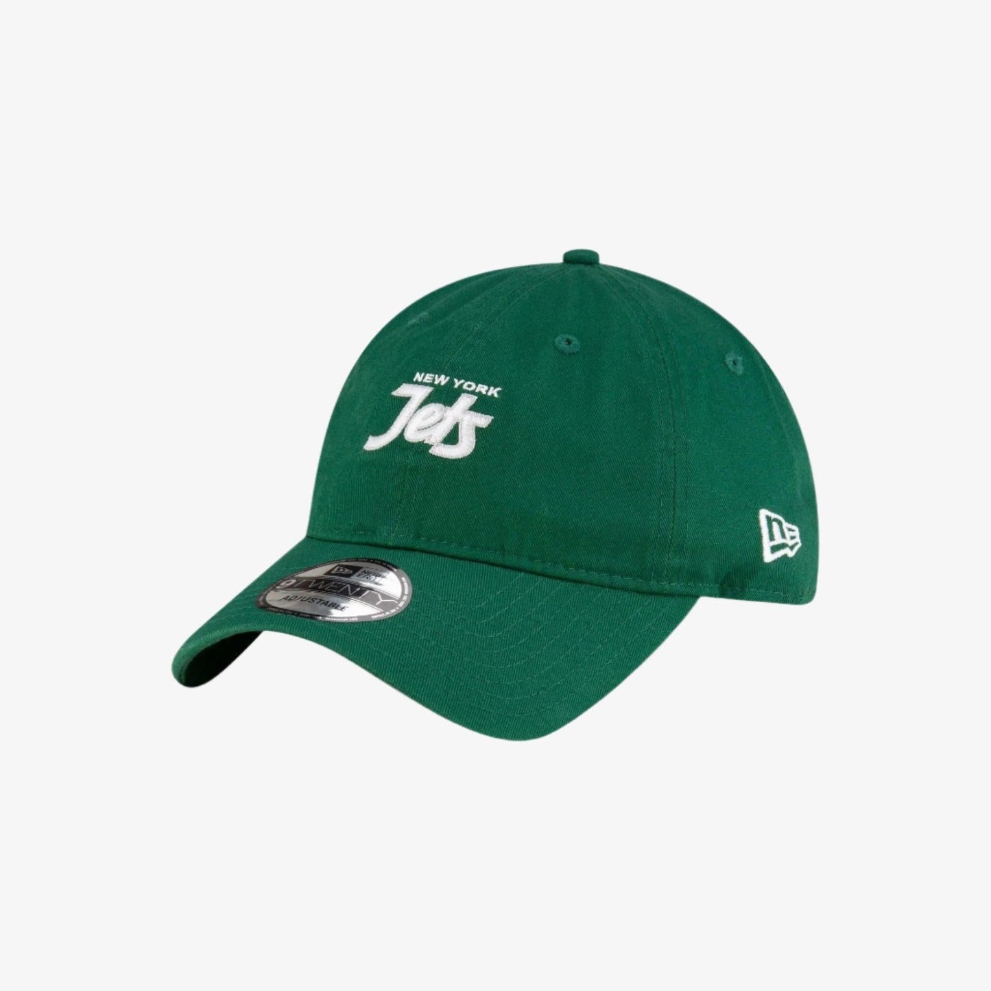 New Era x NFL New York Jets Washed Script 9TWENTY Adjustable Hat Green Casual Fashion Headwear for Unisex Adult Mens Womens Kids GS Youth Hypebeast - AVBL MRKT (4)