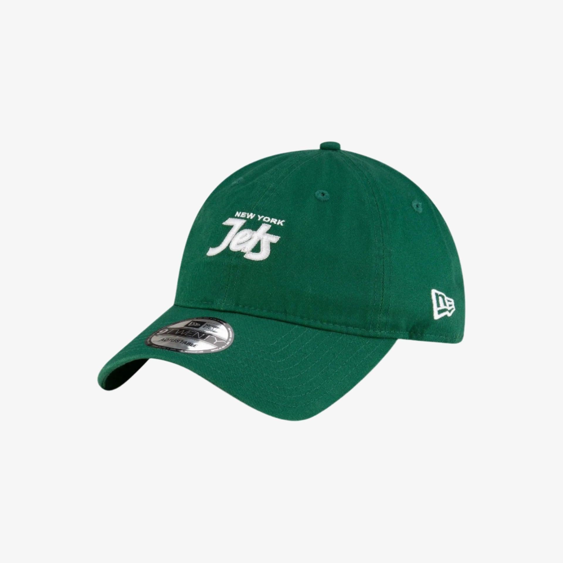 New Era x NFL New York Jets Washed Script 9TWENTY Adjustable Hat Green Casual Fashion Headwear for Unisex Adult Mens Womens Kids GS Youth Hypebeast - AVBL MRKT (4)