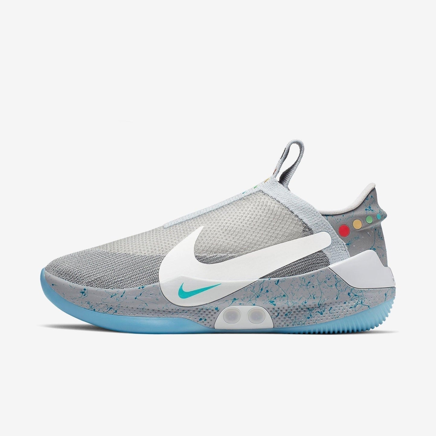 Nike Adapt BB 'Air Mag' (US Charger) (2018) [AO2582-002] Athletic Basketball Sports Sneakers in Wolf Grey / Multi-Color for Unisex Adult Mens - AVBL MRKT (2)