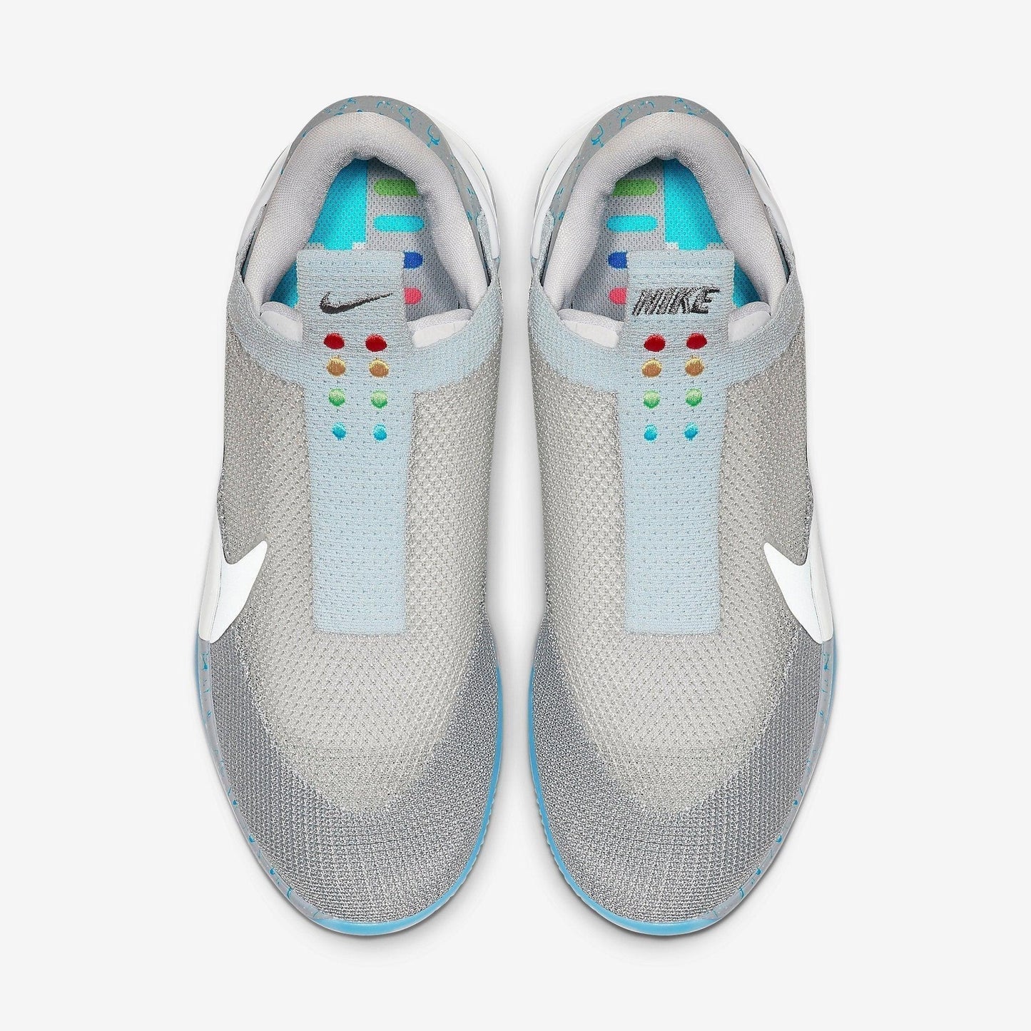Nike Adapt BB 'Air Mag' (US Charger) (2018) [AO2582-002] Athletic Basketball Sports Sneakers in Wolf Grey / Multi-Color for Unisex Adult Mens - AVBL MRKT (5)