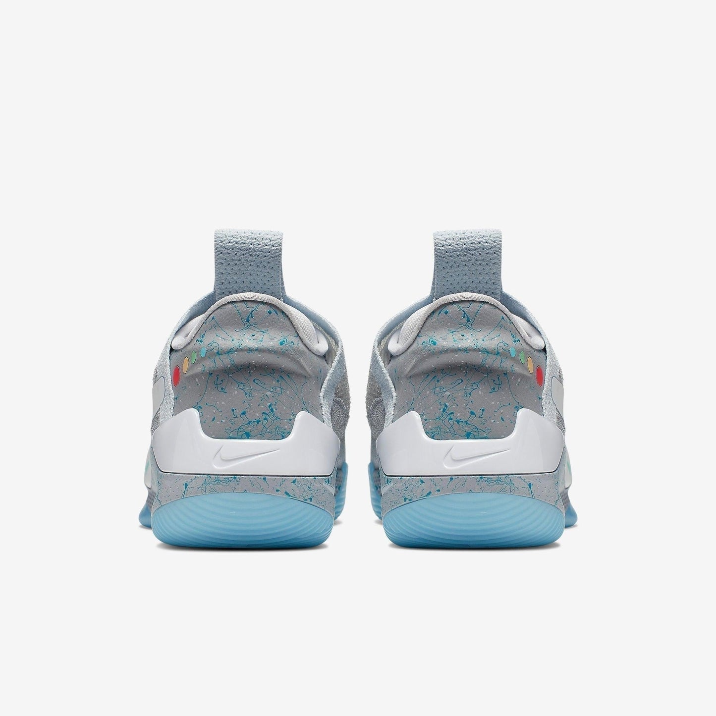 Nike Adapt BB 'Air Mag' (US Charger) (2018) [AO2582-002] Athletic Basketball Sports Sneakers in Wolf Grey / Multi-Color for Unisex Adult Mens - AVBL MRKT (6)
