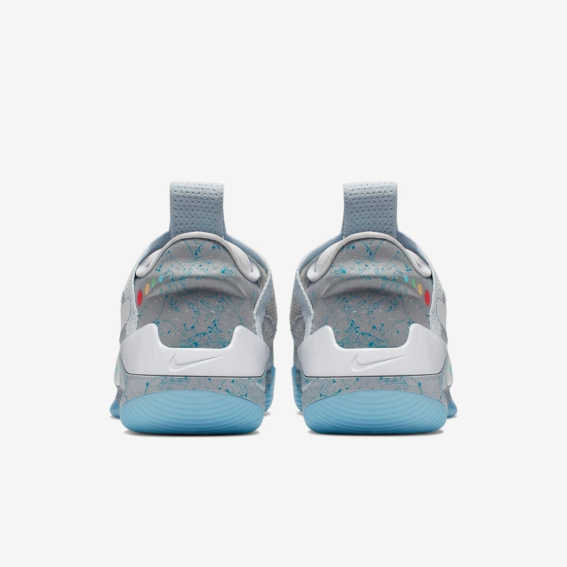 Nike Adapt BB 'Air Mag' (US Charger) (2018) [AO2582-002] Athletic Basketball Sports Sneakers in Wolf Grey / Multi-Color for Unisex Adult Mens - AVBL MRKT (6)