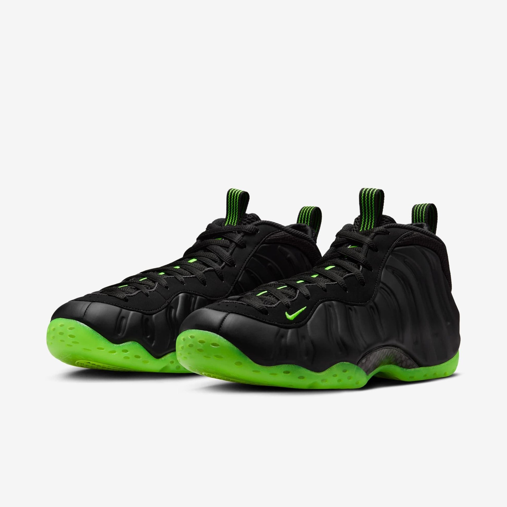Nike Air Foamposite One 'Black / Volt Neon Green' (2025) [HF2902-001] Athletic Basketball Sports Sneakers in Black / Volt for Unisex Adult Mens - AVBL MRKT (1)
