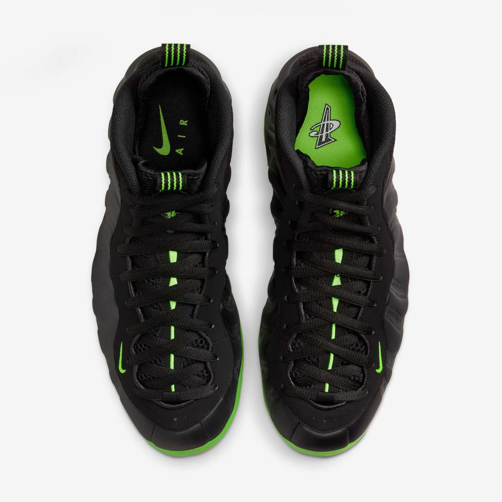 Nike Air Foamposite One 'Black / Volt Neon Green' (2025) [HF2902-001] Athletic Basketball Sports Sneakers in Black / Volt for Unisex Adult Mens - AVBL MRKT (5)
