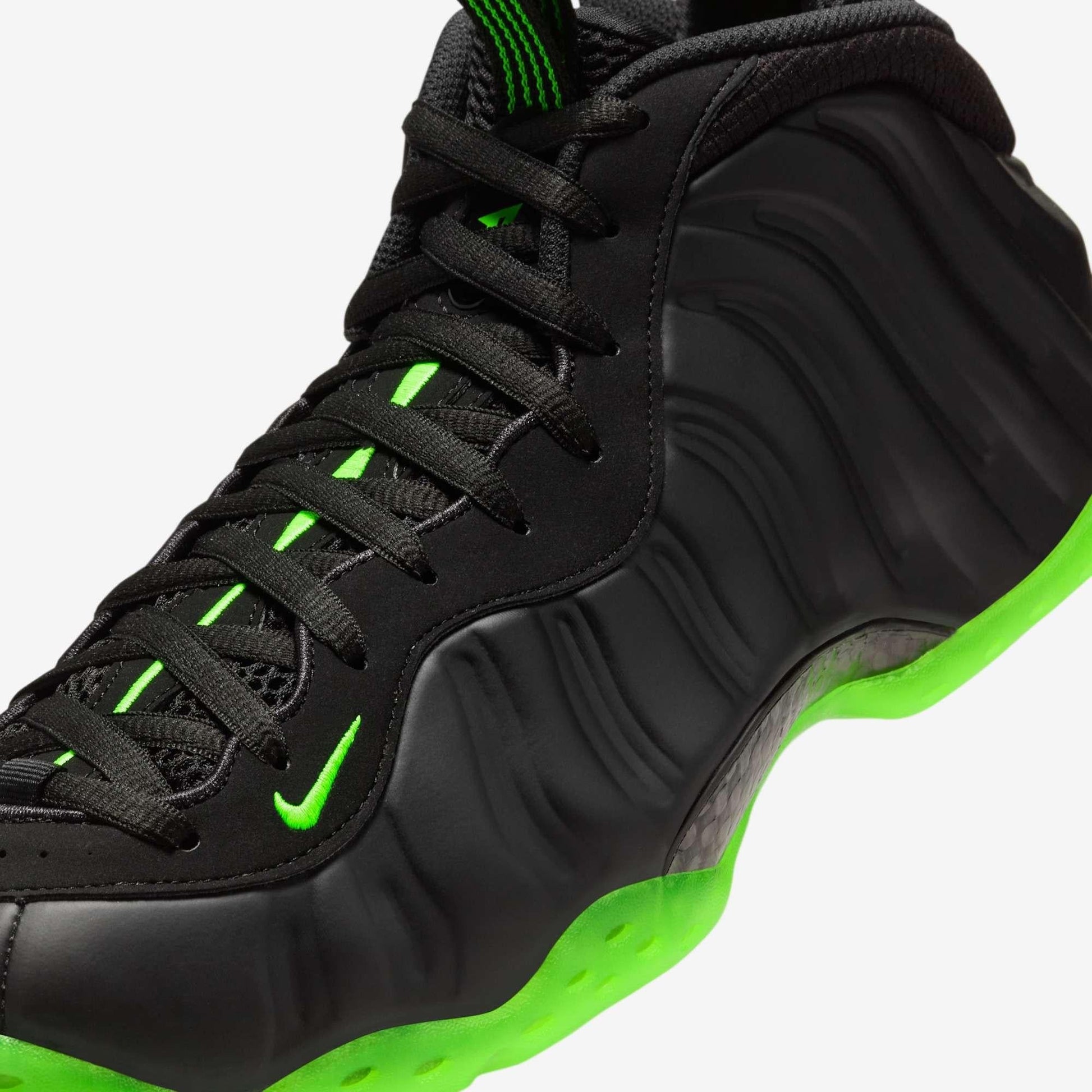 Nike Air Foamposite One 'Black / Volt Neon Green' (2025) [HF2902-001] Athletic Basketball Sports Sneakers in Black / Volt for Unisex Adult Mens - AVBL MRKT (7)