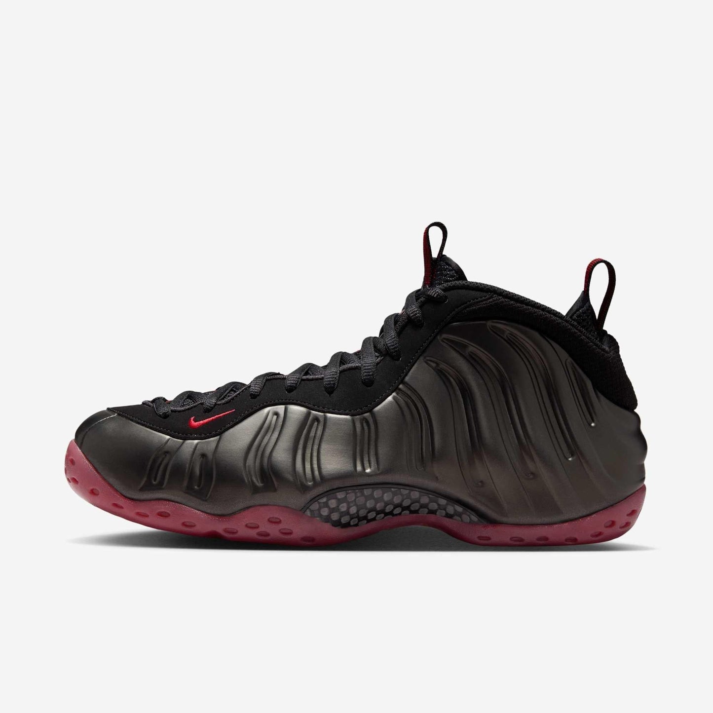 Nike Air Foamposite One 'Cough Drop / Bred' (2025) [IB2219-001] Athletic Basketball Sports Sneakers in Black / Varsity Red for Unisex Adult Mens - AVBL MRKT (2)