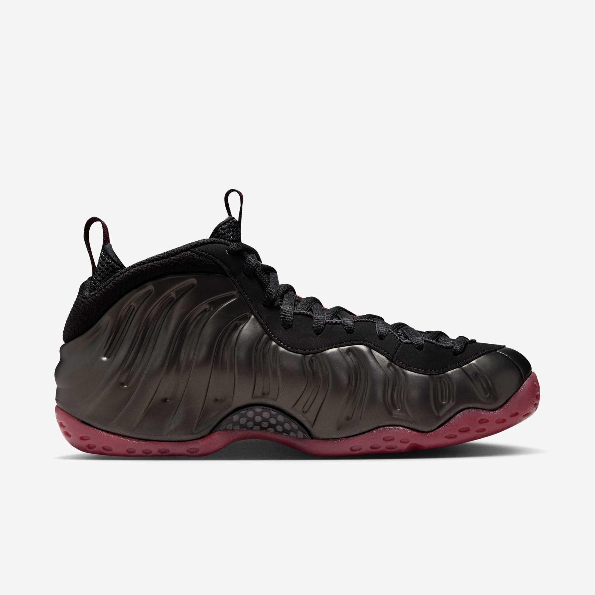 Nike Air Foamposite One 'Cough Drop / Bred' (2025) [IB2219-001] Athletic Basketball Sports Sneakers in Black / Varsity Red for Unisex Adult Mens - AVBL MRKT (4)