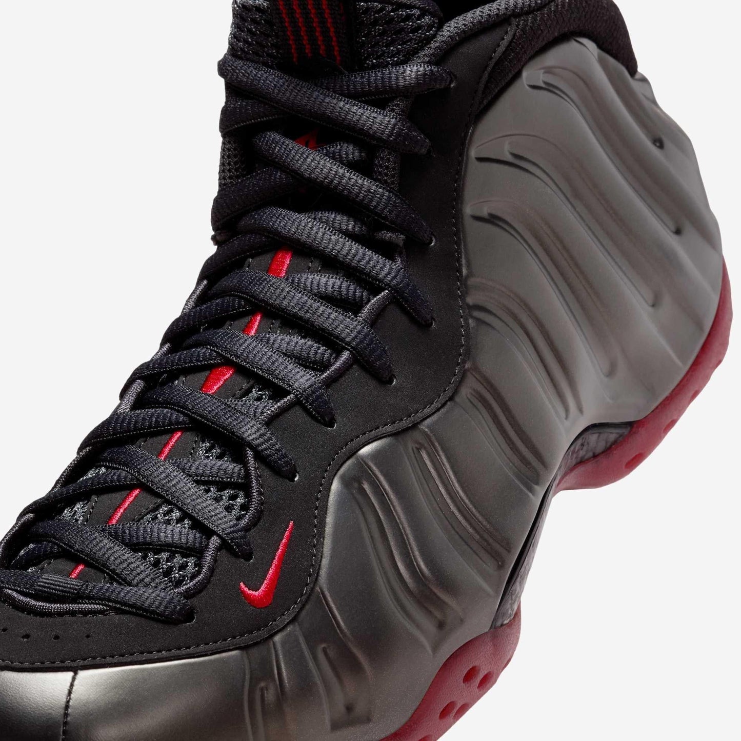 Nike Air Foamposite One 'Cough Drop / Bred' (2025) [IB2219-001] Athletic Basketball Sports Sneakers in Black / Varsity Red for Unisex Adult Mens - AVBL MRKT (7)